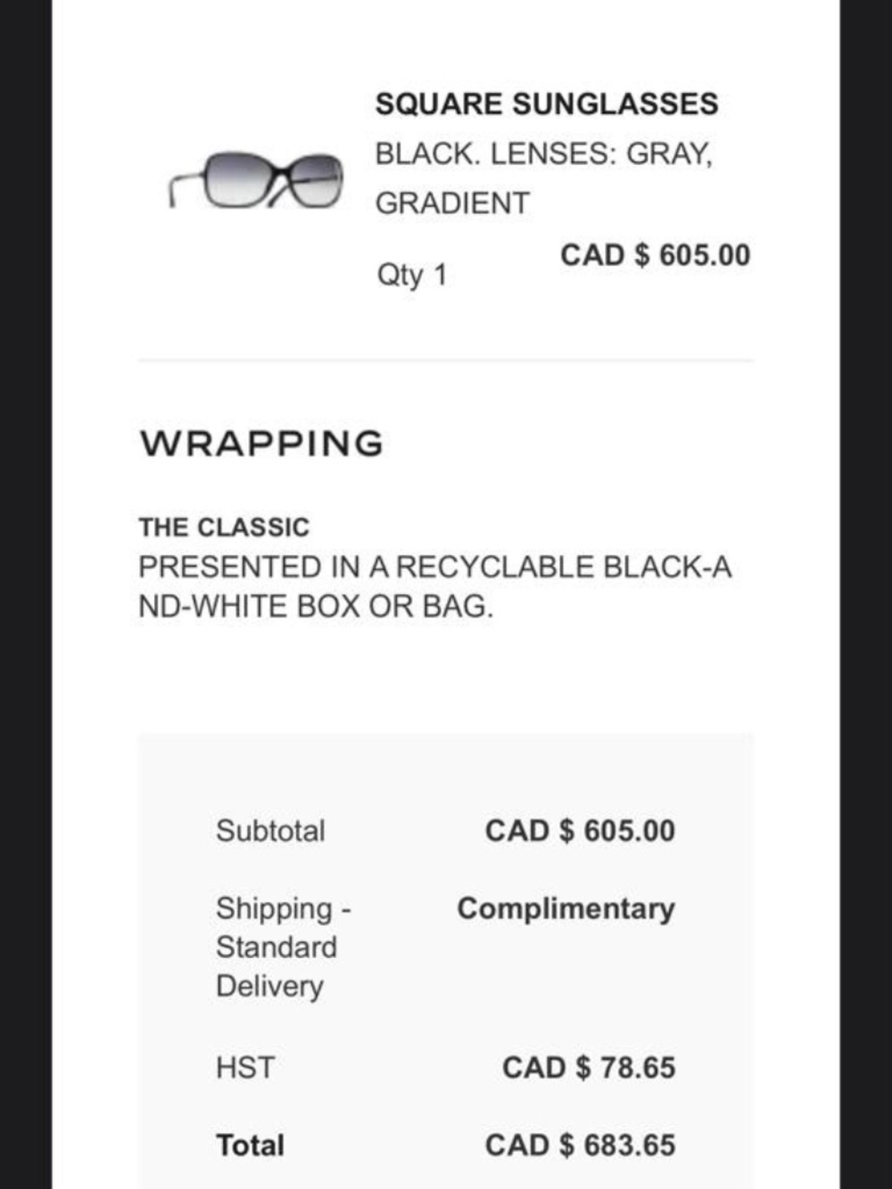 Channel sunglasses